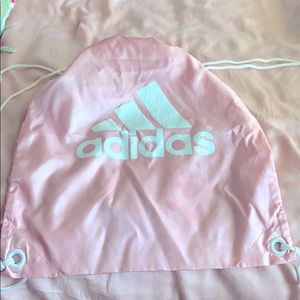 Adidas vintage nylon drawstring bag
